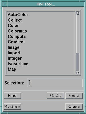 Figure findtool not
displayed.