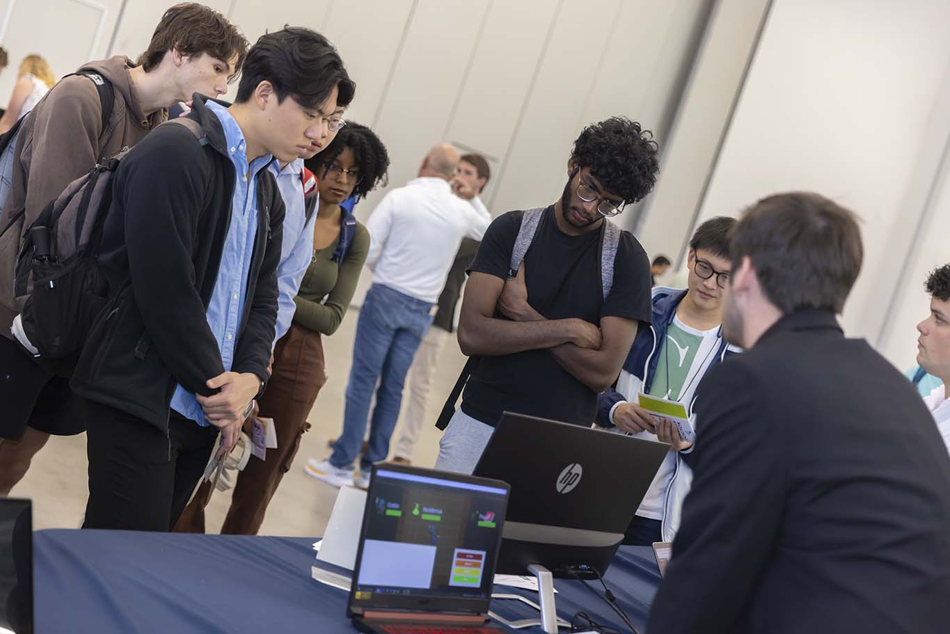 Dozens of teams presented projects at the CS Junior Design Capstone Expo. (Photos by Terence Rushin/College of Computing)