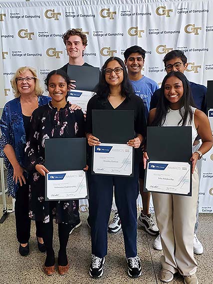 Teaching Assistants received awards at the 32nd Annual College of Computing Awards. (Photo by Mary Hudachek-Buswell)