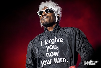 André 3000 during an Outkast performance in 2013