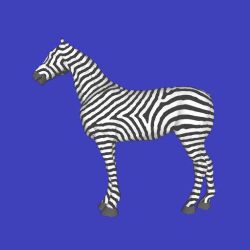 Synthetic zebra skin