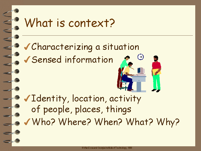 context presentation definition