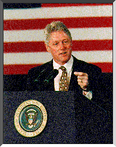 A picture of President Clinton