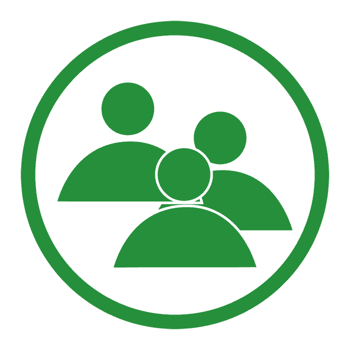 icon of three people in a circle