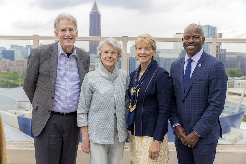 David Aucsmith, Diane Enslow, Beverly Seay, M. Brian Blake, GT Computing Hall of Fame inductees