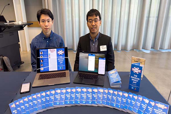 Emoroid Digest won first place in the Spring 2023 Expo. (Photo by: Emoroid Digest Team/ College of Computing)