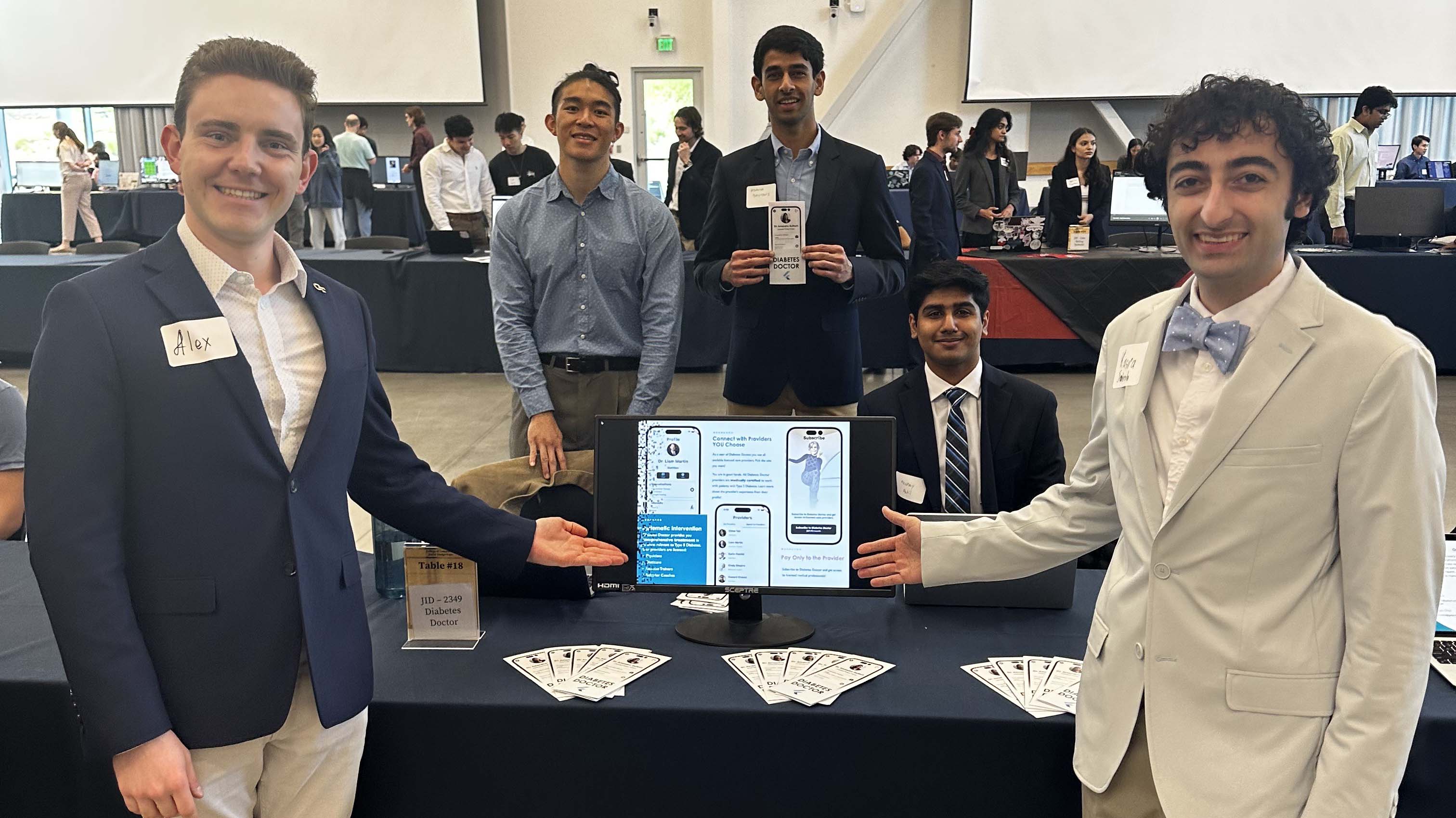The Diabetes Doctor team placed second at the CS Junior Design Capstone Expo.