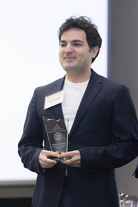 Mahdi Roozbahani wins an institute award.