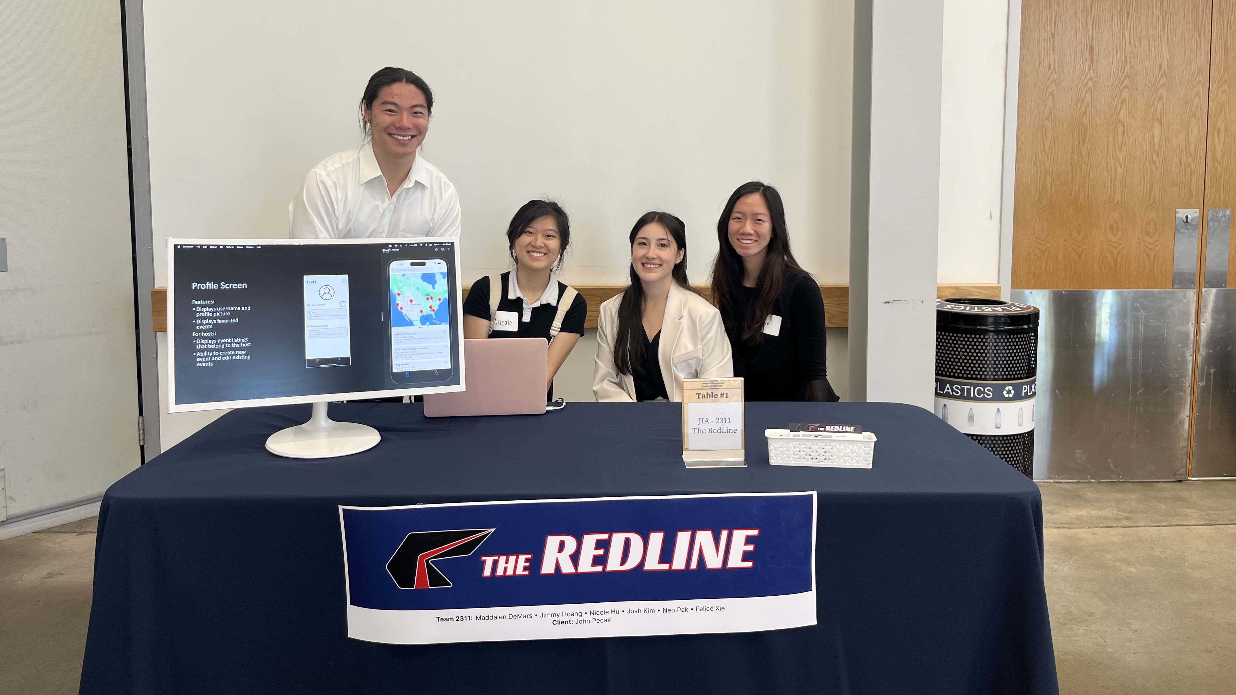 The RedLine group won third place at the Computer Science Junior Design Capstone Expo.