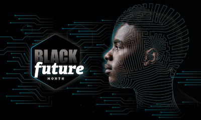Graphic for Black Future Month at Georgia Tech's College of Computing