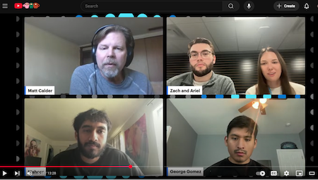Screenshot of Interstellar Jobs team interview with Microsoft DevRadio