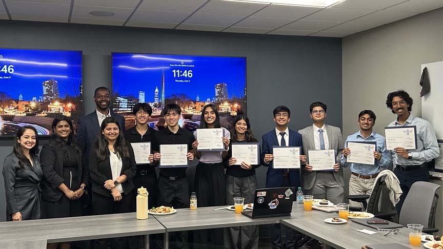 Students graduated from the bootcamp portion of the program and will move on to the internship with AT&T.