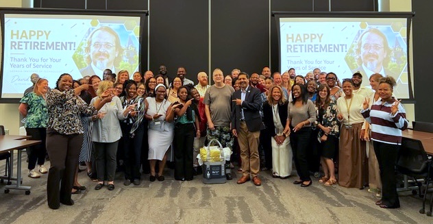 GT Computing group photo at David White's retirement celebration, September 2026