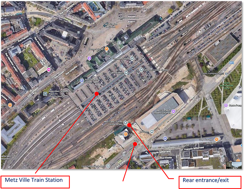 Metz Ville Train Station Shuttle Pickups