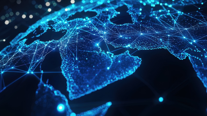 stock image middle east internet networks