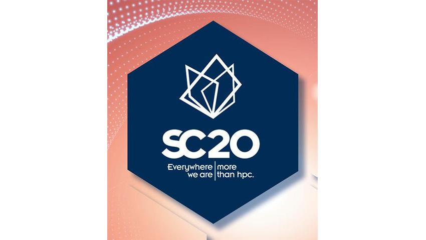 A blue hexagon with the SC20 logo in white in the middle