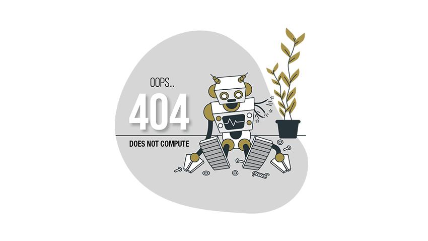 404 error with a broken robot
