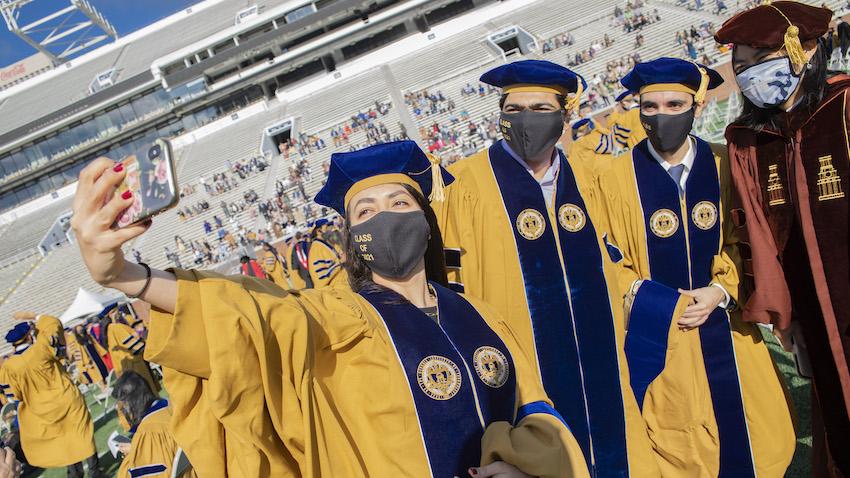 Spring 2021 Ph.D. Commencement photo from Georgia Tech