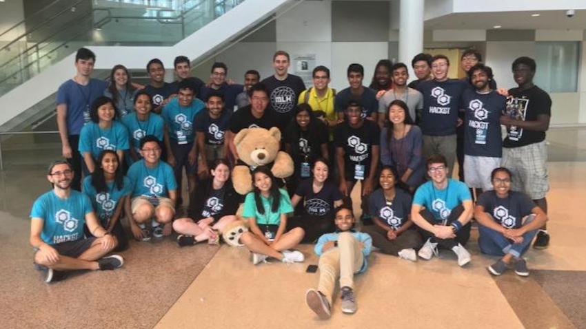 a group photo of the HACK GT team at Georgia Tech 2017