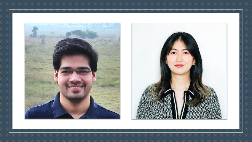 composite image of two Georgia Tech PhD  students Gaurav Verma and Yuxi Wu 