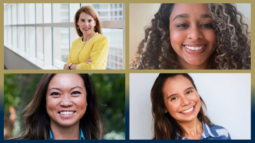 Photo collage of four Georgia Tech Computing Alumna