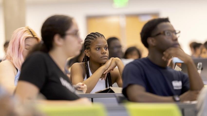 Georgia Tech computer science students in class