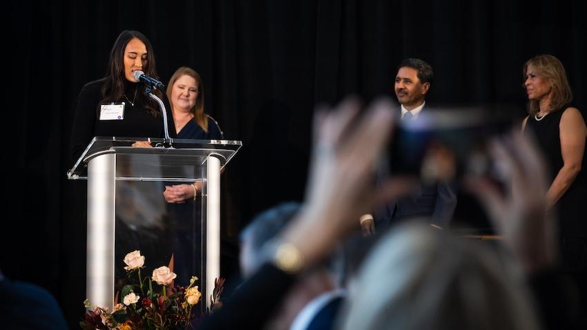 GT Alumna Stacee Birdsong shares remarks after being named a 2025 College of Computing Rising Star