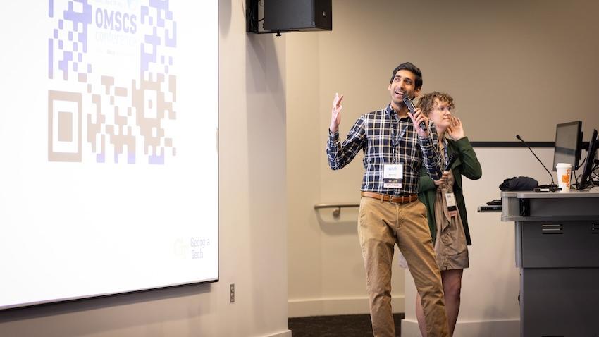 Georgia Tech OMSCS senior director Alex Duncan during a presentation