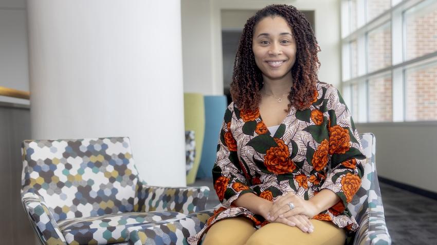 Interior portrait of College of Computing staff member Tiffany Ntuli