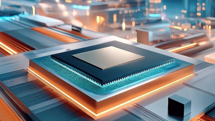 Microarchitecture stock image