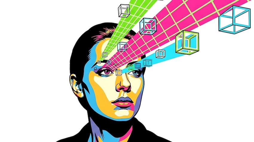 Adobe Stock graphic depicting creativity in computing