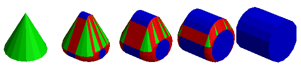 Cone-cylinder morph