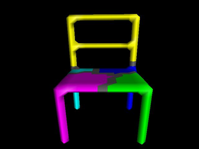 Segmented chair