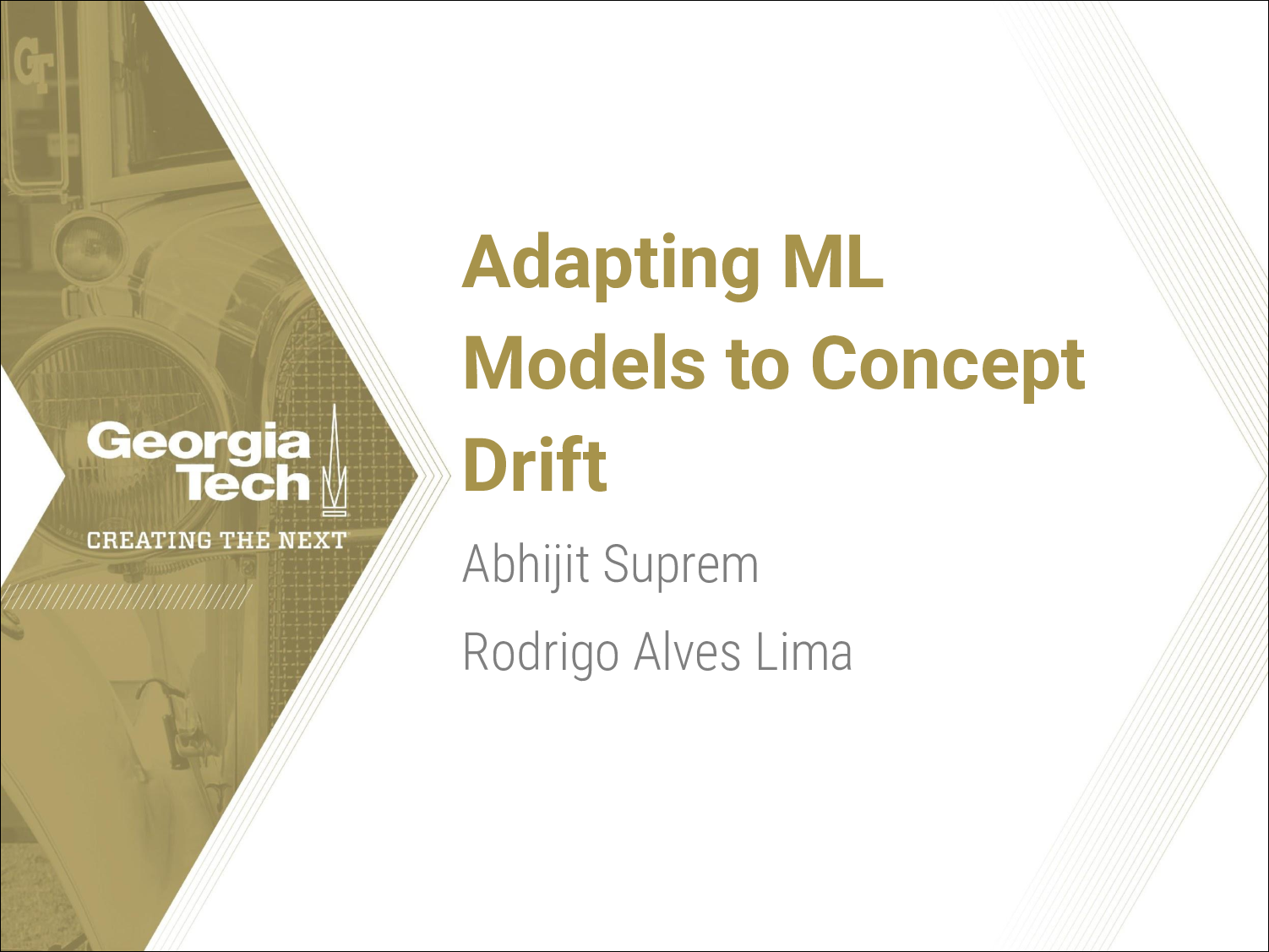 [PRESENTATION]  Adapting ML Models to Concept Drift