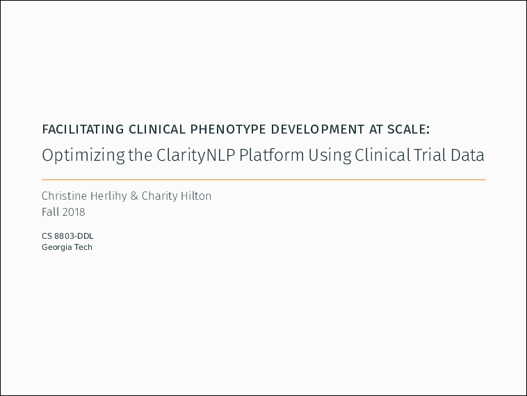 [PRESENTATION] Facilitating Clinical Phenotype Development at Scale